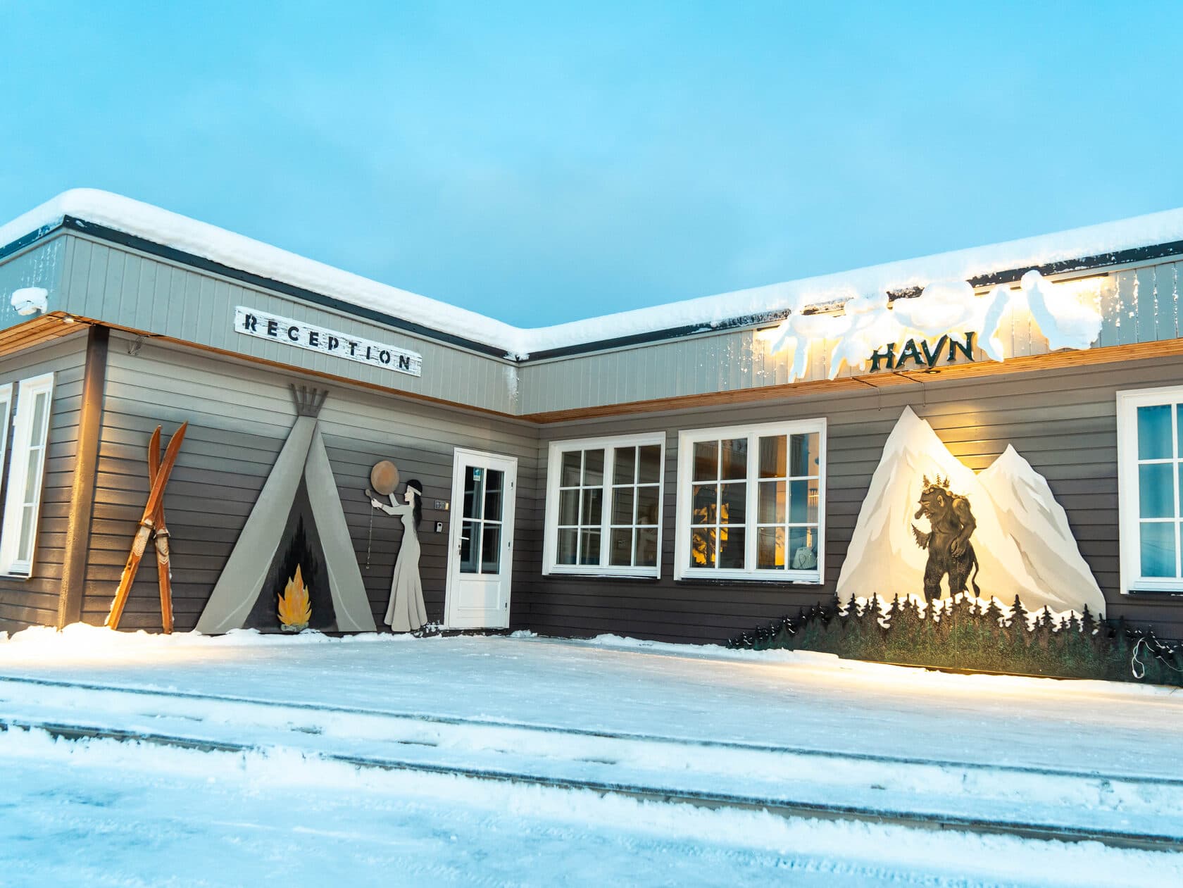Troll Havn's reception building at Vikran, outside Tromsø